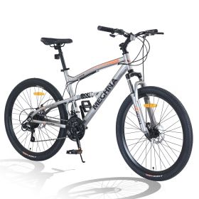 26 inch Mountain Bike 21-Speed Dual Suspension Aluminum Alloy Frame For Men and Women's Bike