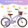 Multiple Colors,Girls Bike for4-7 Years Old Kids,16 inch wheel ,Training Wheels Included