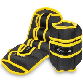 Adjustable Ankle Weights 7.5 lb  Set of 2  Yellow