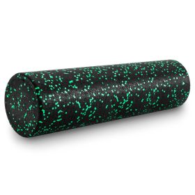 High Density Speckled Foam Roller (Option: 24x6in  Black/Green)