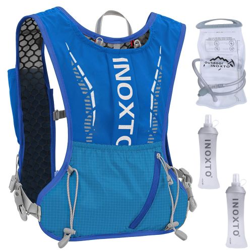 Sport Hydration Vest Running Backpack with 15oz 50oz Water Bladder Adjustable Strap Storage Bag for Trail Running Marathon Race Hiking Sport Hydration Vest Running Backpack with 15oz 50oz Water Bladder Adjustable Strap Storage Bag for Trail Running Marathon Race Hiking