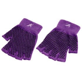 Grippy Yoga Gloves (Option: Purple)