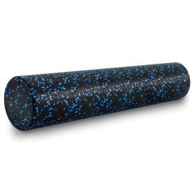 High Density Speckled Foam Roller (Option: 36x6in  Black/Blue)