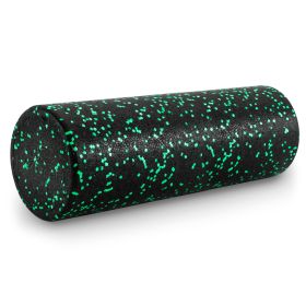 High Density Speckled Foam Roller (Option: 18x6in  Black/Green)
