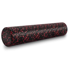 High Density Speckled Foam Roller (Option: 36x6in  Black/Red)