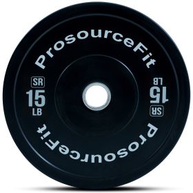 Solid Rubber Bumper Plate (Option: 15 lb)