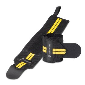 Weight Lifting Wrist Wrap with Loop (Option: Yellow)